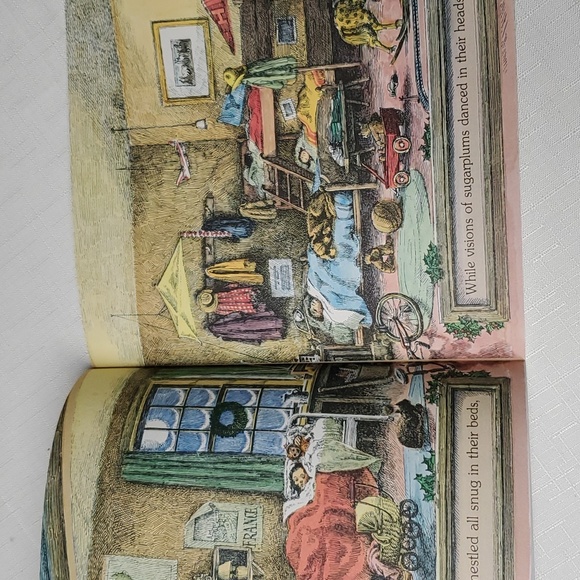 VTG "The Night Before Christmas" Book Children's Santa Story Clement C. Moore - Picture 8 of 17